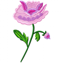 Flowers And Tree Embroidery Design 12 Flowers And Tree Embroidery Design 12